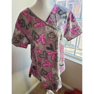 Hearts Scrub - Size XL - 21 W x 27 L